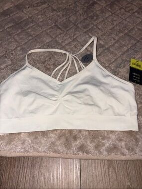 Xersion White Strappy Sports Bralette